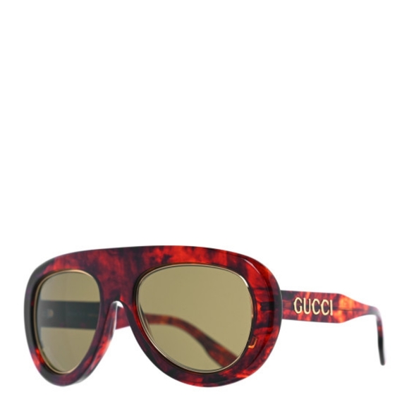 💯 New Original GUCCIAcetate Oversize Sunglasses GG1152S Tortoise - Picture 3 of 17